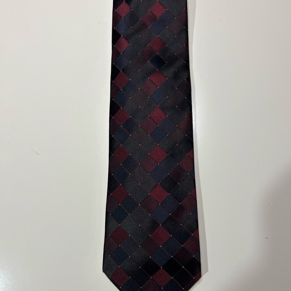 Roberto Villini Elegant Argyle Patterned Silk Tie… - image 2